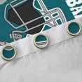 thumbnail image 4 of Erosebridal Helmet City Silhouette Curtains Pack of 2(38x54),Rugby Sports Black Out Curtains,Philadelphia Curtains for Living Room,Breathable Room Decorative, 4 of 6