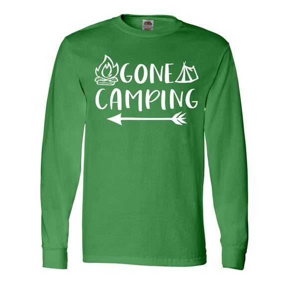 Inktastic Gone Camping Long Sleeve T-Shirt
