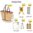 thumbnail image 4 of Forautely 3-Pack Large Foldable Bamboo Gift Baskets with Handles – Extra Big DIY Woven Set with Cellophane Bags, Bows, Cards for Mother's Day, Wedding, Easter, Birthday, Christmas, 4 of 7