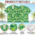 thumbnail image 5 of Netecom Lemon Pattern Hawaiian Shirt for Men, Lemon Lover Gifts, Fruit Button Down Summer Beach Short Sleeve Shirts, 5 of 6
