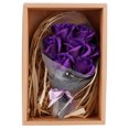 thumbnail image 1 of Ramo de rosas artificiales de jabón falso para ceremonia de boda Regalo de San ValentínPúrpura, 1 of 10