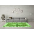 thumbnail image 3 of Ahgly Company Indoor Round Abstract Green Modern Area Rugs, 3' Round, 3 of 4