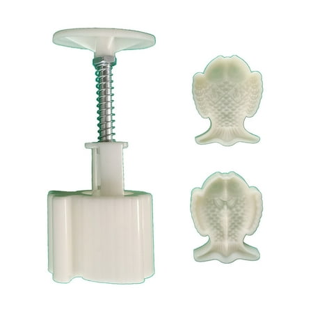 

Plastic Material Mooncake Molds Stamp Moon Cake Mould Cartoon Fish Shaped DIY Baking Moulds for Mid-Autumn Festival Use