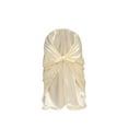 thumbnail image 2 of Your Chair Covers - Satin Self-Tie Universal Chair Cover Ivory, 2 of 3