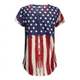thumbnail image 4 of Jophufed Fashion Summer Tops for Women 2025 American Flag T Shirts Sleeveless V-Neck Flag Printed Casual Tops Blouse Labor Day Sale, 4 of 5