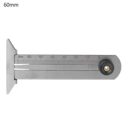 0-60mm/0-50mm Car Tyre Tire Tread Vernier Depth Gauge Stainless Steel ...