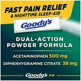 Goody's PM Nighttime Powder, Dissolve Packs For Pain with Sleeplessness