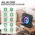 thumbnail image 2 of Reproductor de CD Gueray portátil de escritorio Bluetooth con altavoz, 2 of 8
