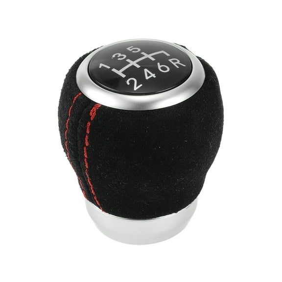 Unique Bargains Gear Shifter Knob 6 Speed Manual Stick Shifter Knob for Subaru Impreza WRX 09-18 Plastic Faux Leather