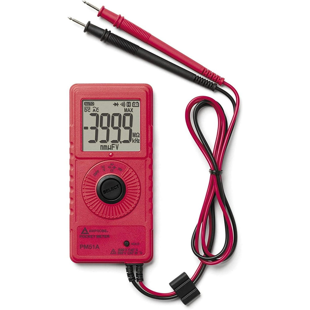 PM51A Pocket Multimeter, Digital multimeter measures alternating current (AC) voltage and direct