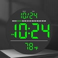 thumbnail image 2 of Reloj Montada en La Pared Digital 8 Pulgadas para Oficina Casa () Verde, 2 of 9
