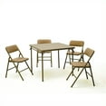 thumbnail image 1 of Cosco Ensemble de Table Pliante en Vinyle 5 Pièces en Blé, 1 of 1