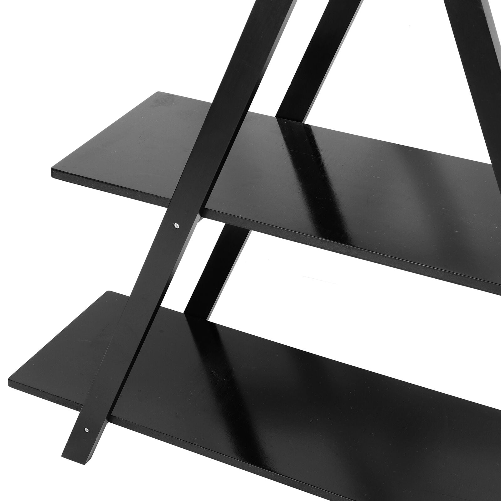 ZENSTYLE 4 Tiers A Shaped Bookshelf Organizer Media Storage Cabinet RackZENSTYLE 4 Tiers A Shaped Bookshelf Organizer Media Storage Cabinet Rack