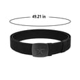 thumbnail image 3 of Babomareon Nylon Mens Belt Adjustable Casual Outdoor Woven Belt with Metal Star Buckle, 3 of 10