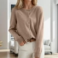 thumbnail image 2 of Timegard Womens Tops Fall Winter Sweaters Cardigan Button down Long Sleeve Shirts Casual Comfy Outwear, 2 of 4