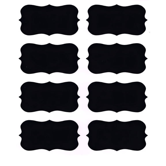 CCOCC Chalkboard Label Stickers,Suitable for Food Jars,Spices,Glasses,Bottles,Containers,and Jars,Decorative Reusable Waterproof Chalkboard Labels,40-Pack
