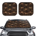 thumbnail image 6 of Lsque Bookshelves 2 PCS Windshield Sun Shade | CarFoldable Window Covers | Car Accessories Reflect UV for Universal Cars SUV Truck | Medium, 6 of 7