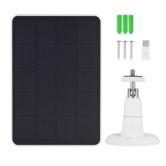 Surveillance Camera Doorbell Low Power Consumption Solar Charging Panel Outdoor Solar Panel 4W 5V High Efficiency Monocrystalline Silicon