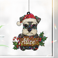 thumbnail image 7 of 89Bloom Personalized Miniature Schnauzer Ornament, Custom Miniature Schnauzer craft stained glass, Suncatcher Craft Stained Glass, 7 of 7