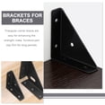 thumbnail image 3 of 4 Pcs Corner Shelf Stand Mounting Brackets Joint Fastener Cabinet Protector Metal, 3 of 6