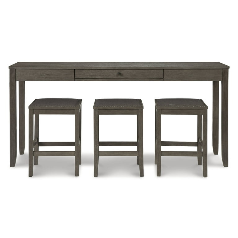 Rokane counter height dining table and on sale bar stools