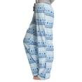 thumbnail image 3 of Hanes Women's Sleep Fleece Pant, BluFairisle, X-Large, 3 of 6