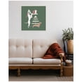 thumbnail image 3 of Kate and Laurel Framed Canvas Wall Art Print 'Cocoa and Cookies Dogs' by Krissy Mast, 22 x 22 Sylvie Beaded White Frame, Whimsical, Animal Art for Wall Decor, 3 of 8
