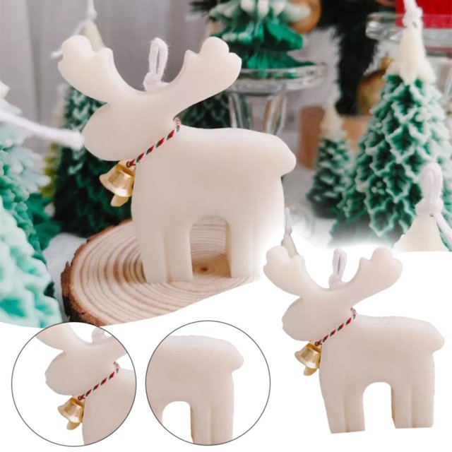 ¡Oferta de velas! Vela perfumada navideña de 65 g, hecha a mano, con aroma estético de cera de soja, ideal para fotos de mesa, decoración y regalo para fiestas navideñas.