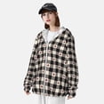 thumbnail image 4 of Picia Black Plaid Heart Women's Men's UPF 50+ Sun Protection Hoodie Shirt Long Sleeve SPF Fishing Outdoor UV Hiking Lightweight Shirts-Large, 4 of 9