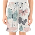 thumbnail image 2 of Whimsical Butterfly Art Athletic Shorts Breathable with Comfort Fit Drawstring Casual Sweatshorts Small, 2 of 9