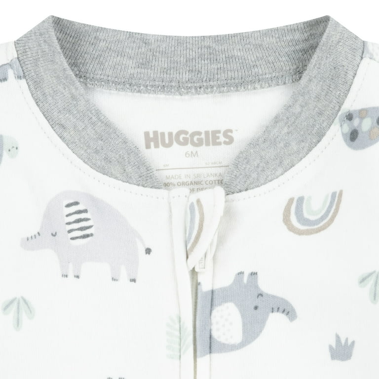Huggies Baby Boy Alex The Elephant Printed Organic Cotton Sleep