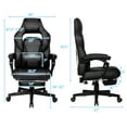 thumbnail image 2 of Topbuy Gaming Chair Height Adjustable with Cushion Ergonomic High Back White, 2 of 6