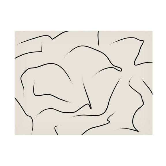 Trademark Fine Art Elena Ristova Tranquil Swirling Lines Art Canvas Wall Art