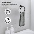 thumbnail image 5 of 3 - Piece Bathroom Hardware Accessories Set Wall Mounted, 5 of 9