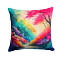 thumbnail image 3 of Colorful Ranunculus Fabric Decorative Pillow 14 in x 14 in, 3 of 44