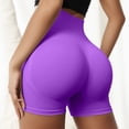 thumbnail image 2 of PEASKJP Women's Shorts High Waisted Quick Dry Running Sport Shorts Running Workout Shorts Purple S, 2 of 5