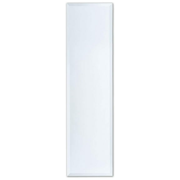 Better Bevel 12" x 48" Frameless Full-Length Rectangle Mirror | 1" Beveled Edge | Wall Mirror