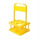 thumbnail image 1 of Portabebidas de Plástico Plegable con 4 Orificios, Portabebidas Reutilizable con Asa Portabebidas Portátil Amarillo, 1 of 6