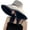 Ag3652-blackbeige, variant on YooGuoGuo Super Wide Brim Women Sun Hat Cotton Floppy Packable Reversible Wired Edge Hats UV Protection Summer Beach Travel Garden