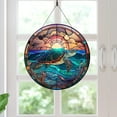 thumbnail image 4 of Hanging Wreath, Colorful Circular Wall Decoration, Window Decoration, Festival Decorations, 16 * 16* 0.4cm, 4 of 5