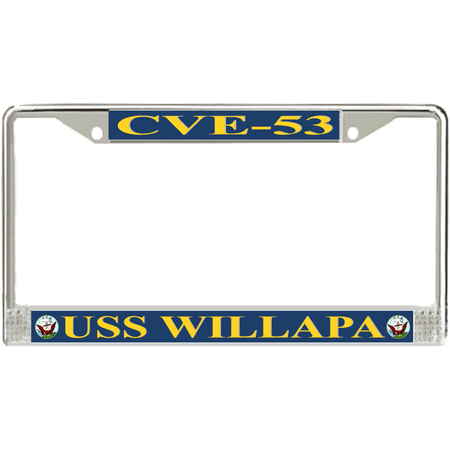 USS Willapa CVE-53 License Plate Frame