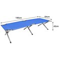 thumbnail image 5 of Cama de Campamento, Cama Plegable de Camping Cama, aluminio, hasta 150 kg, Ideal para Acampar, Azul 190x62x42cm esquí esquí Gafas de esquí, 5 of 5