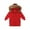 Red, variant on SGFCWSX Boys Girls Long Down Puffer Coat with Fuzzy Hood Teens Winter Warm Jacket Black Size 12-13 Years