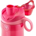 thumbnail image 3 of LeapFrog BPA-Free 32 oz Pink Plastic Water Bottle with Flip-Top Lid, 3 of 5