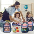 thumbnail image 6 of LZLINGMEI 30PCS Plastic Gift Bags with Handles, Cartoon Backpack Bags for Party, Wedding, Birthday,Bulk Goodie Bags for Candy, Party Favors, Snacks, 6 of 12