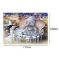 thumbnail image 2 of 5D DIY diamante pintura ducha elefante punto de cruz bordado kits de artesanía, 2 of 6