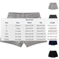thumbnail image 4 of Shorts de Punto para Mujer Casual de Cintura Alta Tipo Pull on con Cintura Elástica Suéter Shorts de Verano Gris Oscuro XXL, 4 of 4