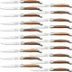 thumbnail image 1 of Cuchillo de Acero Laguiole LaguioleWoodLight 20pzas 23 cm Madera Café Claro Acero Inoxidable Cuchillo para carne., 1 of 4