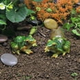 thumbnail image 6 of Travelwant Cute Miniature Frog Statue Outdoor Garden Frog Statue Frog Figurines Frog Accessories Animal Sculpture Simulated Frogs for Garden Yard Decorations, 6 of 7