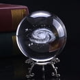 thumbnail image 3 of Cheers Milky Way Artificial Crystal Ball Globe Galaxy Laser Engraved Glass Sphere Gift, 3 of 7